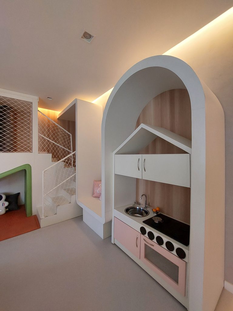 detalhe casinha brinquedoteca